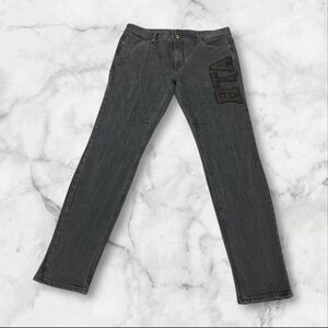 Rta Black Collegiate Skinny Designer Denim Men’s Jeans Sz 36 USA